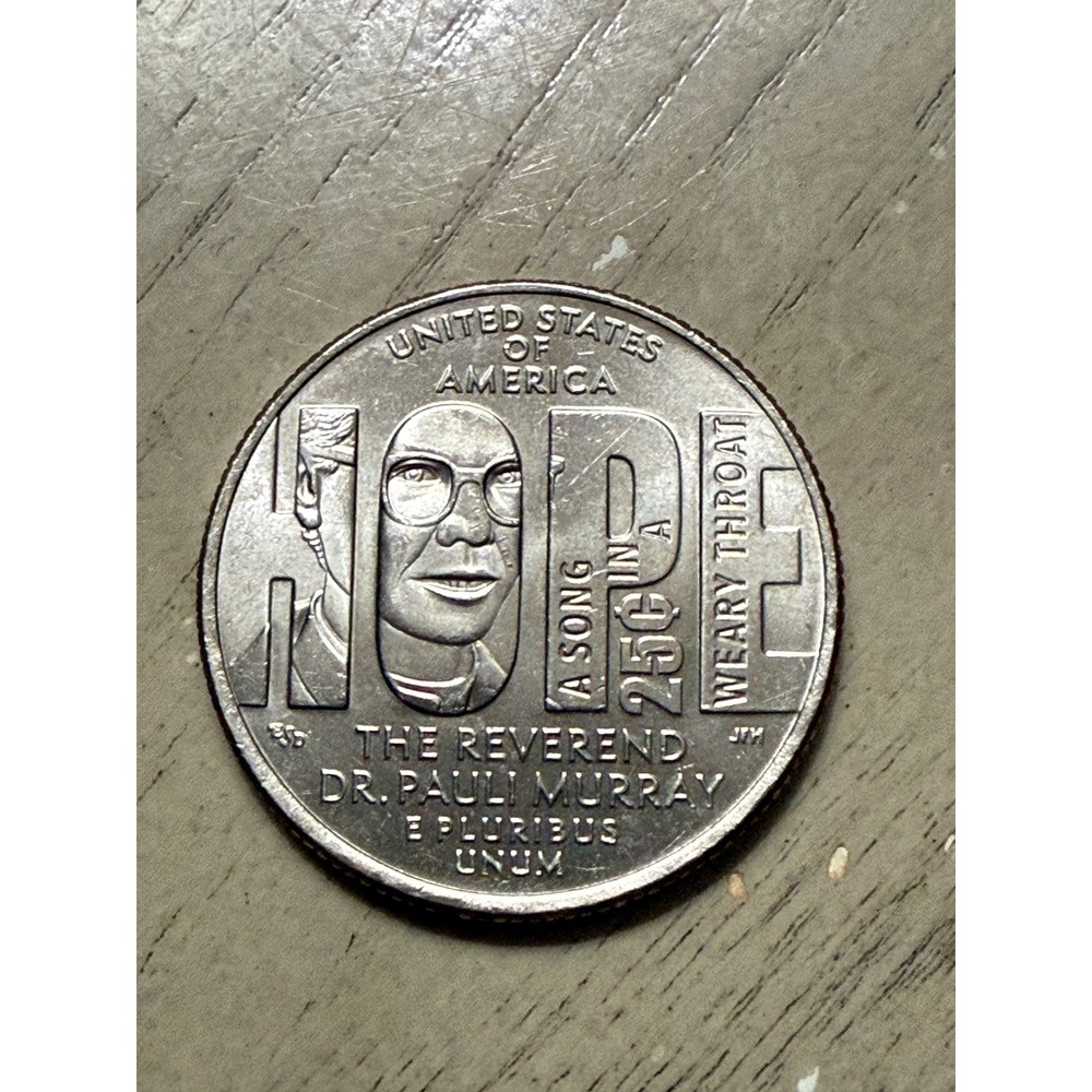 2024 Quarter The Reverend Dr Pauli Murray Coin with‎ error's